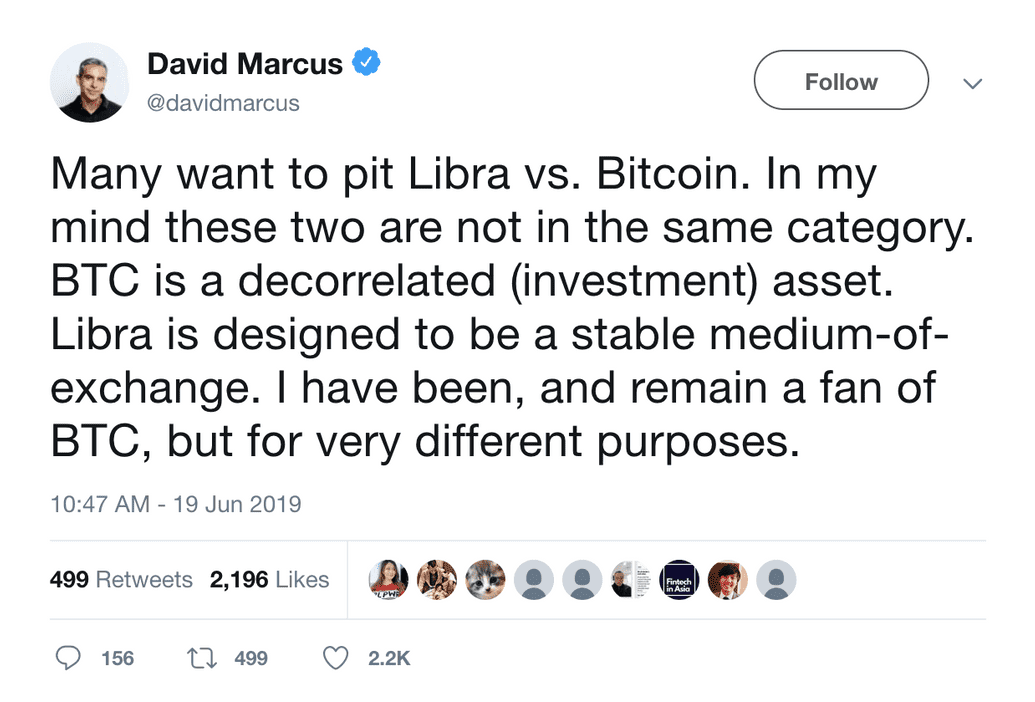 David Marcus Tweet